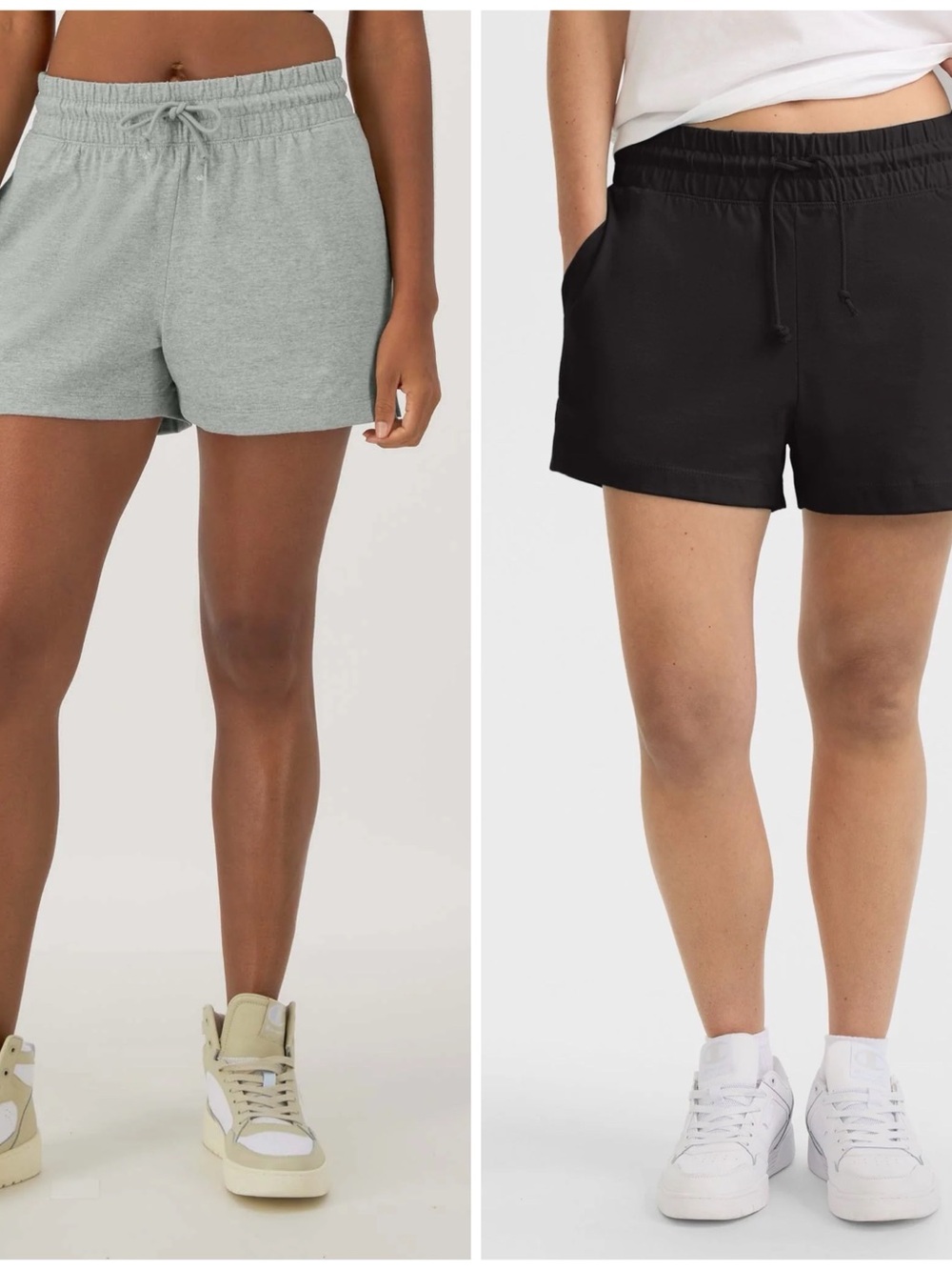 2 pairs of Champion 3" T-SHIRT SHORTS, C LOGO